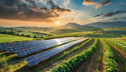 Agrivoltaics, a sustainable farming innovation, integrates solar panels with crops, allowing for...
