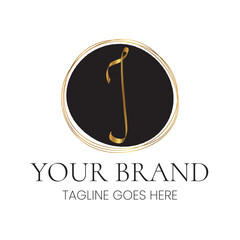 Elegant I Letter Initial Clean Feminine Business Logo