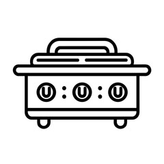 Kitchen Stove Icon, Cooking Appliance, Home Culinary Equipment