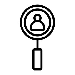 Recruitment Vector Line Icon Design