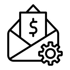 Mailing Vector Line Icon Design