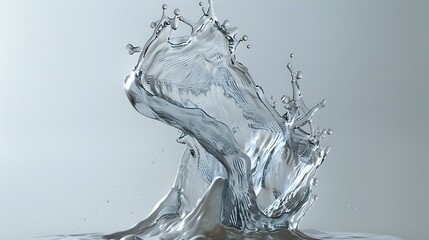 Sculptural Water Form: A Captivating Display of Fluid Beauty