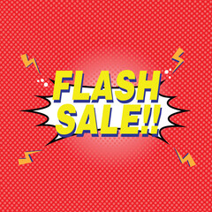 Flash sale poster-banner design with 3d editable text effect with hexagonal background- abstract vector design