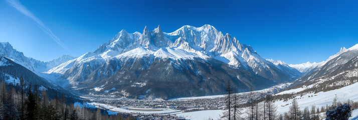 Majestic Chamonix-Mont-Blanc in Winter
