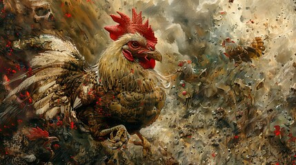 A crazy chicken's wild adventure caused a lot of noise and confusion.