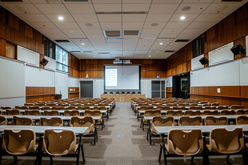 An empty conference room.
