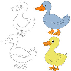 Cute Little Bird Clipart Flat Design. Bird Vector Flat Illustration