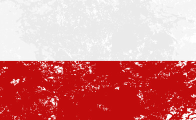 Flaga Polski - ikona wektorowa	