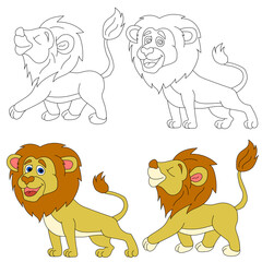 Lion Clipart. Wild Animals clipart collection for lovers of jungles and wildlife. This set will be a perfect addition to your safari and zoo-themed projects.