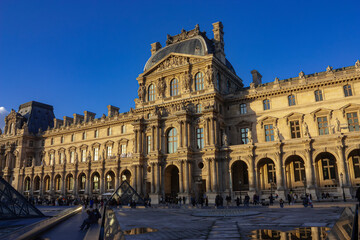 Partial view of the Louvre