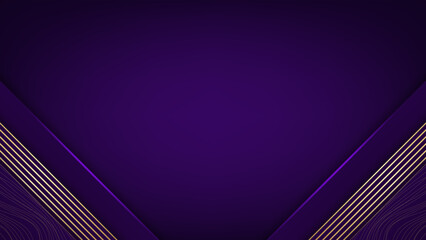 Purple and gold luxury background. Vector illustration.