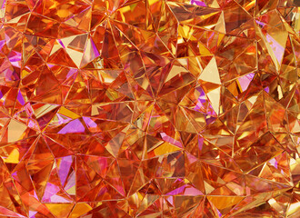 Luxury Abstract Realistic Red Crystal Texture Reflection Close Up Background 3D rendering	
