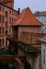 Baszta i fragment murów Starego Miasta w Poznaniu