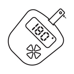 Blood glucose monitor icon
