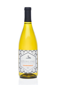 IRVINE, CALIFORNIA - 20 APR 2024: A bottle of Sterling Vinters Collection Chardonnay.