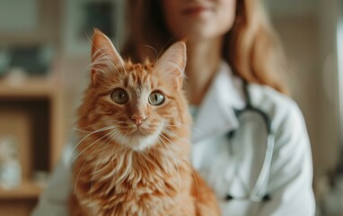 cat at the veterinar clinic