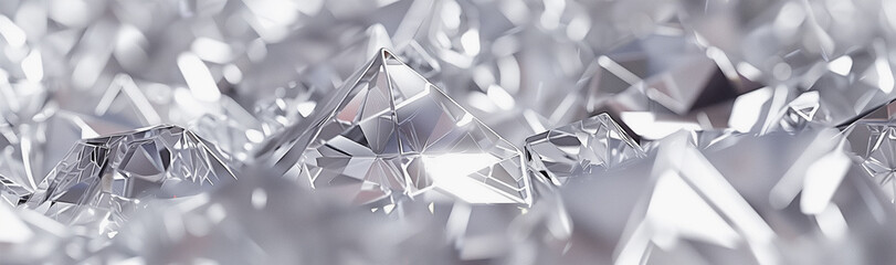 Monochrome Diamonds 3D Render