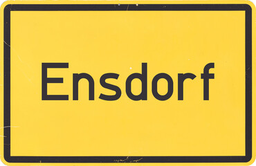 Ortsschild Ensdorf