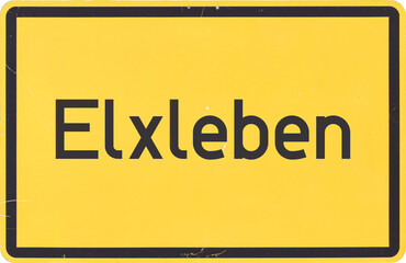 Ortsschild Elxleben