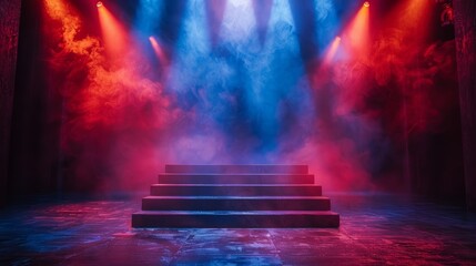 Dramatic Illuminated Stage for Dance Performances Generative AI