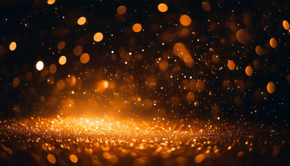 Vivid orange stars gleam against a dark backdrop, evoking a sense of cosmic wonder and mystery in this captivating stock photo - Powered by Adobe