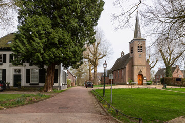Church in the rural small Dutch village of Hemmen in Gelderland