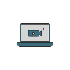 video call vector type icon