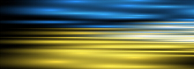 Blue and yellow wide abstract background concept Ukrainian flag.