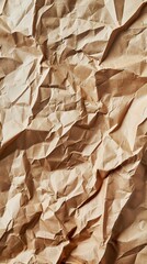 Slightly crumpled paper texture, background with place for text.