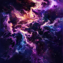 Fototapeta premium Cosmic Rhapsody Abstract Impressions of Nebulae