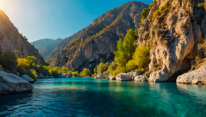 Goynuk Canyon in Turkey recreation