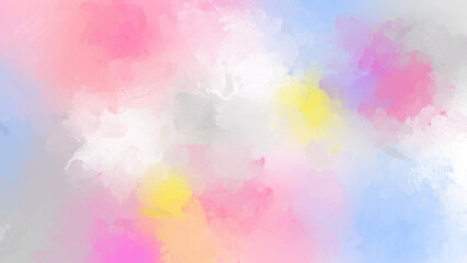 Abstract bright, vibrant and colorful oil painting background with brush strokes. High resolution...