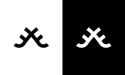 letter E monogram logo design vector illustration