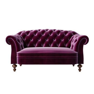 recommend clip art: Beautiful and Attractive Loveseat marooncolor isolated on white background 
