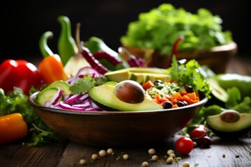 Healthy fruits vegetables on rustic wooden table fresh juicy ingredients health lifestyle vegetarian vegan natural diet eating nutrients nutrition protein rich kitchen lunch agriculture green broccoli