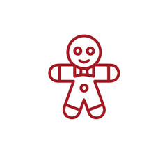 christmas line vector icon