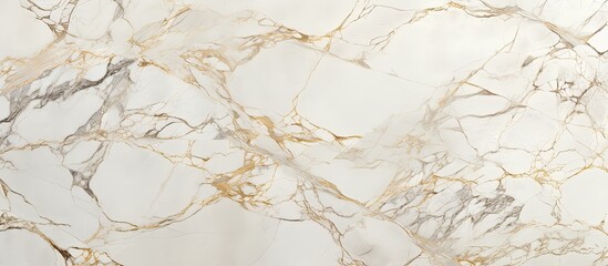 Fototapeta premium White marble wall with elegant gold veins