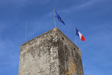 Le château Saint Etienne, vu de l'extérieur, ville de Aurillac, département du Cantal, France