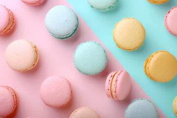 Pastel Delights: Colorful Macarons Collection