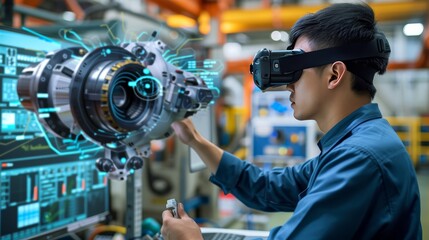 the role of augmented reality (AR) in enhancing human-machine interaction on the manufacturing floor,