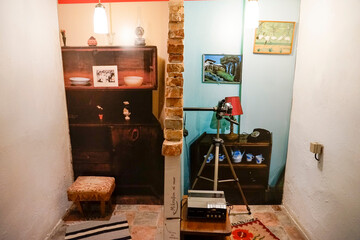 Room and spy film camera inside Bunker 2, Tirana-Albania.