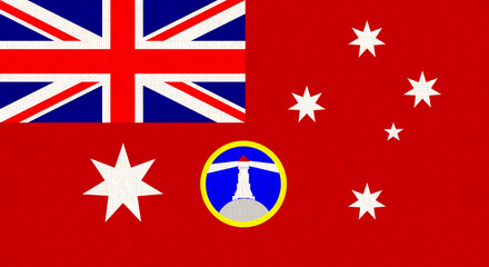 Australian Commonwealth flag. Illustration of flag