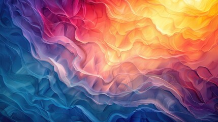 Fototapeta premium Abstract Colorful Pattern in Blue Tones with Sunlight