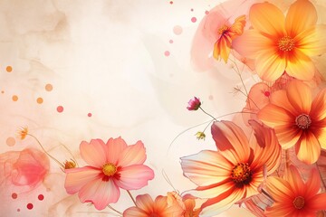 Floral horizontal background, floral background, natural floral background, forest background, natural, floral