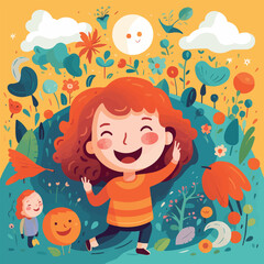 children's day post vector