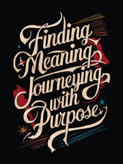 Featuring calligraphic crafted with a vintage touch typography design