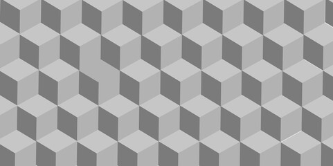 Abstract grey square cubes geometric tile and mosaic wall or grid backdrop hexagon technology wallpaper background.