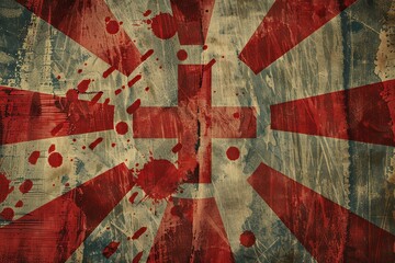 Nuclear radiation sign background