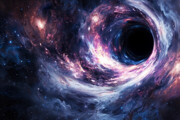 Event horizon of a black hole in space