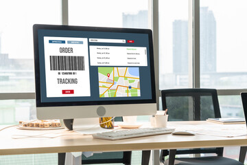 Delivery tracking system for e-commerce and modish online business to timely goods transportation...